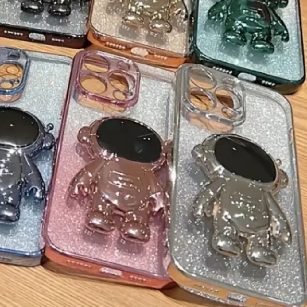 Brand new Apple IPhone 14 Pro Max Astronaut Stand Silicone Phone case